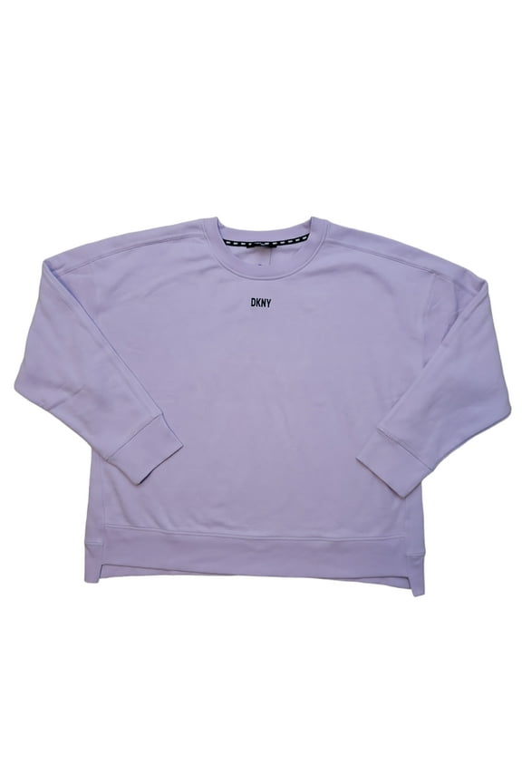 Women's Soft Long Sleeve Crewneck Comfy Fleece Sweatshirt (Lavender, L)