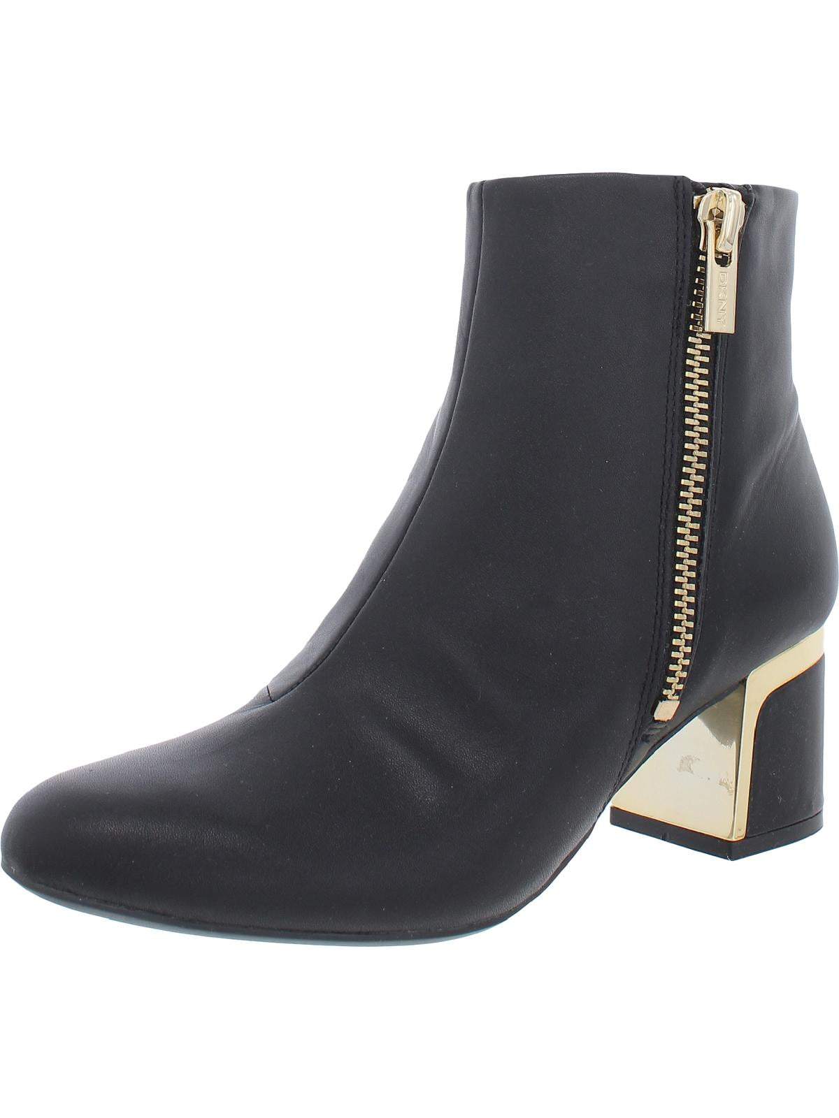 DKNY Womens Crosbi Ankle Block Heel Booties