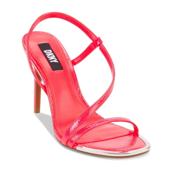 DKNY Womens Danielle Patent Dressy Slingback Sandals