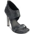 thumbnail image 1 of DKNY Womens Dava High Metallic Leather Heels, 1 of 1
