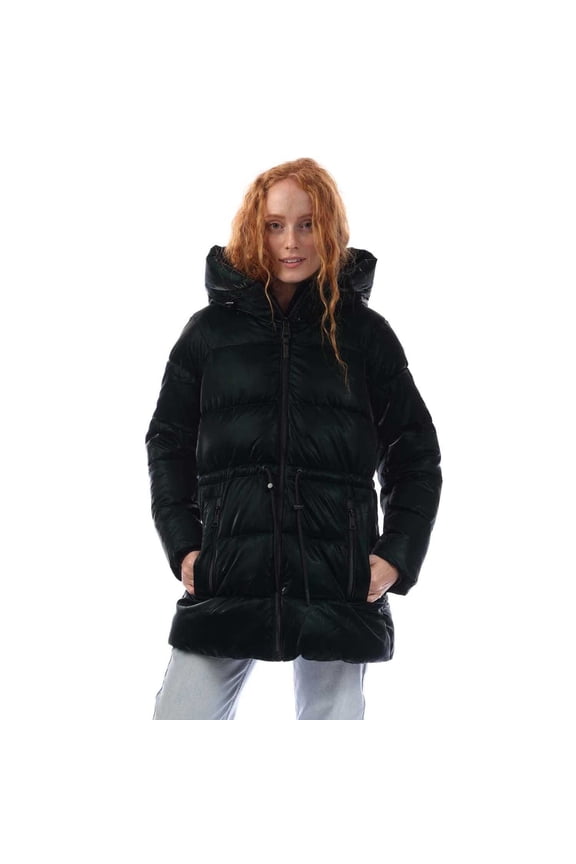 Womens Drawcord Puffer Jacket