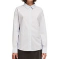 thumbnail image 1 of DKNY Womens Embellished Placket Button Down Blouse, Blue, X-Large, 1 of 2