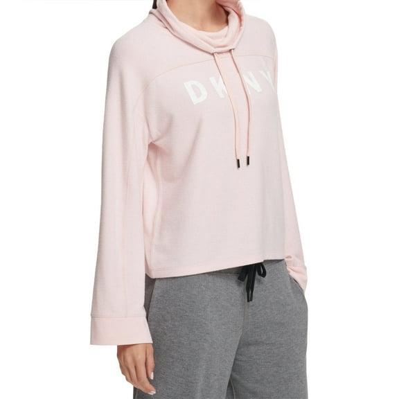 DKNY Womens Funnel Neck Hoodie