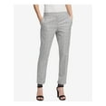 thumbnail image 1 of DKNY Womens Gray Plaid Straight leg Pants 18, 1 of 2