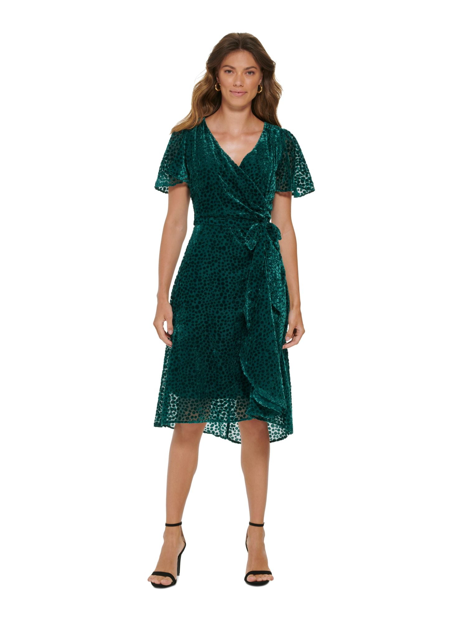 dkny green sequin dress Dkny Sequin Side Ruched Sheath Dress In Green - 50% Off