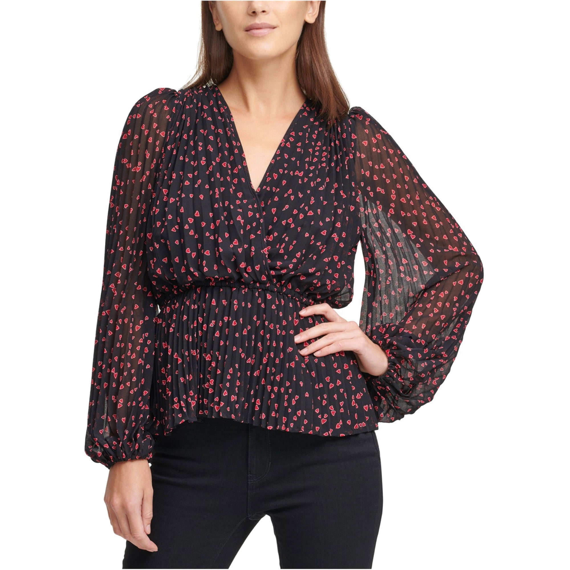 dkny wrap top