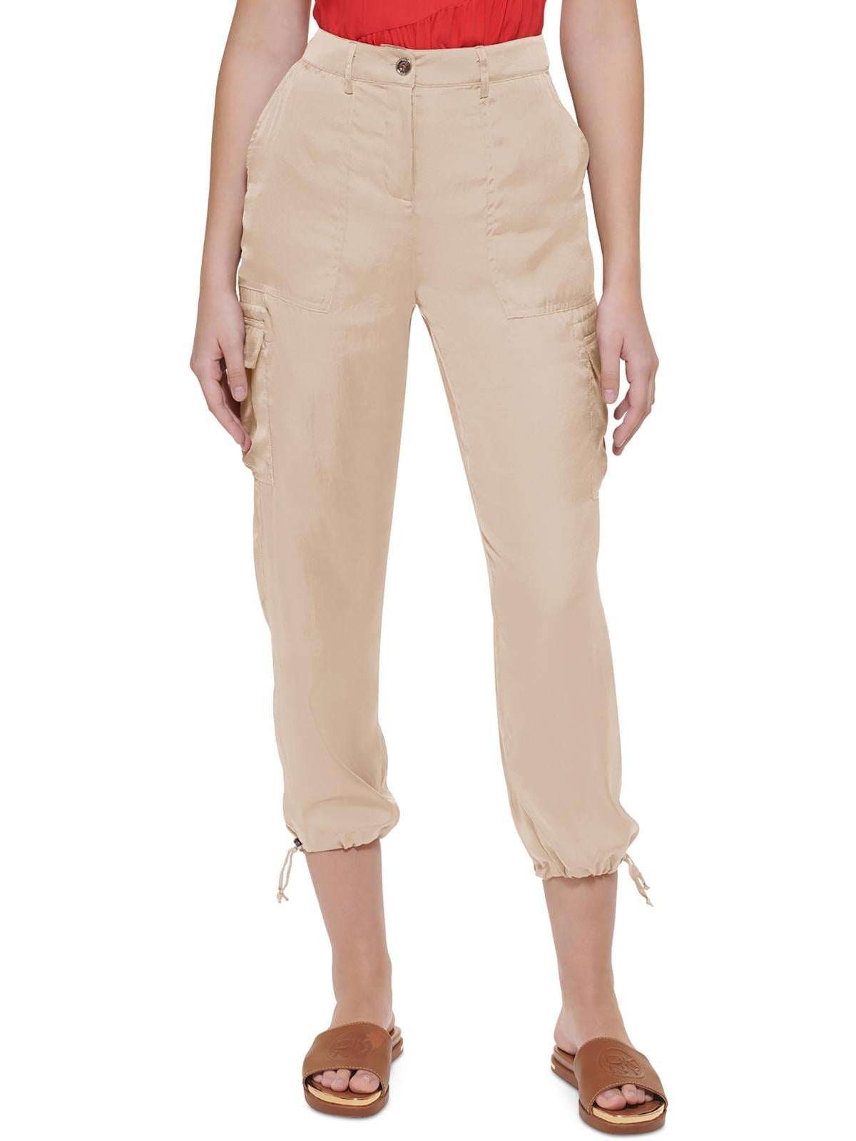 Dear John Lani High Rise Cropped Cargo Pants in Dark Oak