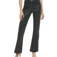 thumbnail image 1 of DKNY Womens High Rise Faux Leather Flared Pants, 1 of 1