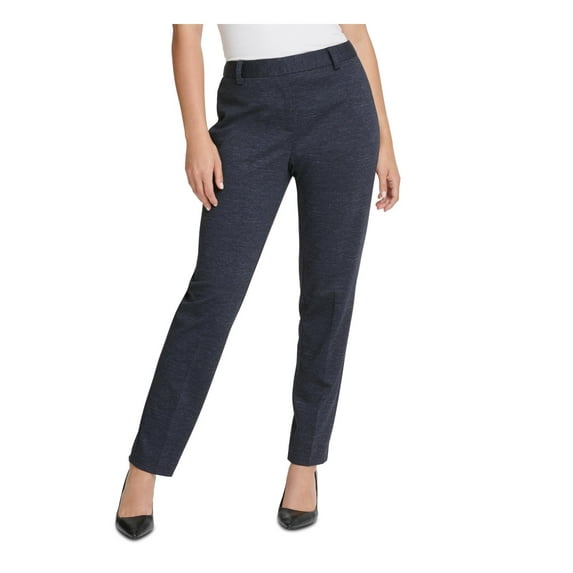 DKNY Womens High Rise Office Skinny Pants