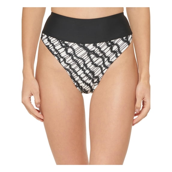 DKNY Womens High-Waist Printed Swim Bottom Separates