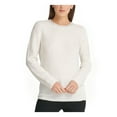 thumbnail image 1 of DKNY Womens Ivory Embellished Long Sleeve Sweater Size: M, 1 of 4