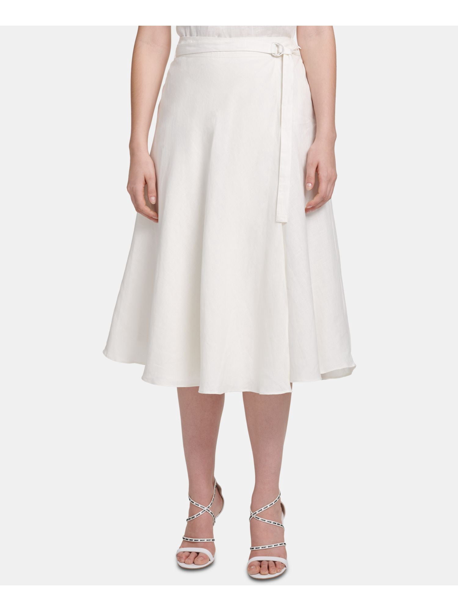 dkny pleated midi skirt