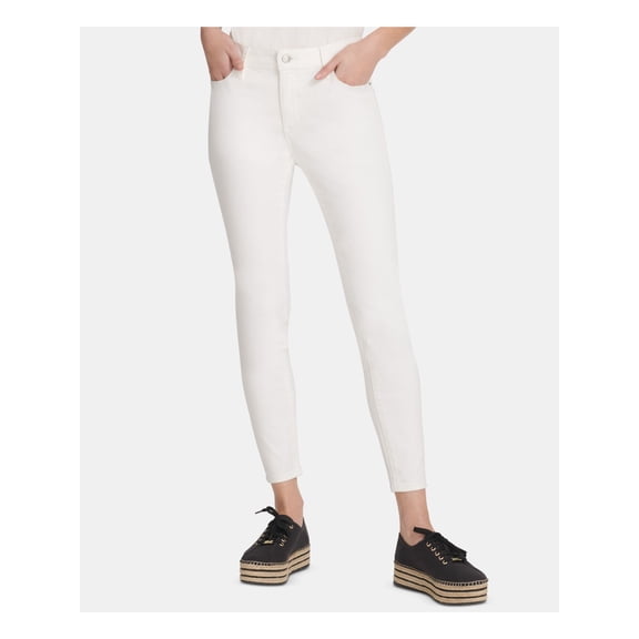 DKNY Womens Ivory Skinny Jeans Size 298