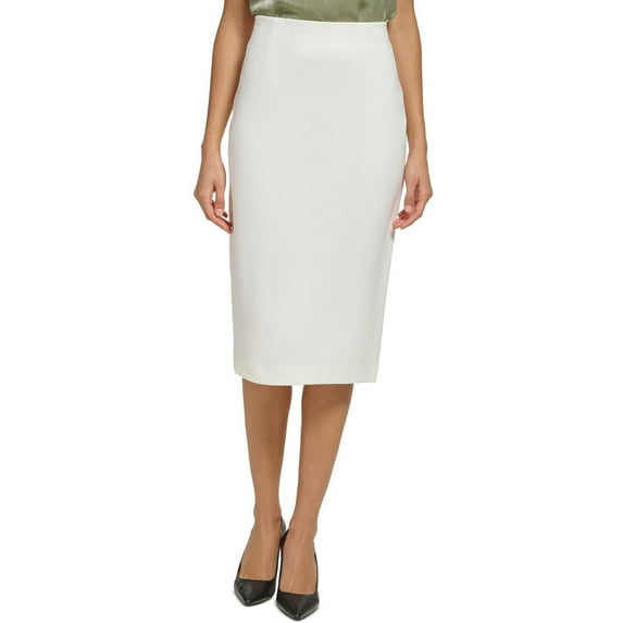 DKNY Womens Split Hem Rayon Pencil Skirt