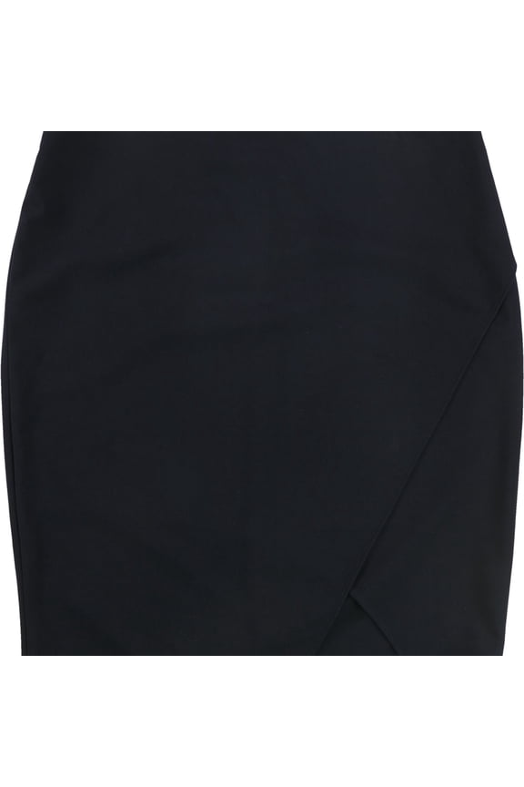 Womens Knit Midi Pencil Dress, Blue, 4