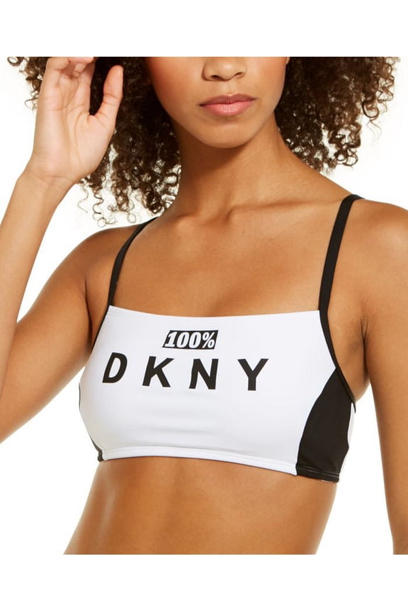 Womens Logo Bralette Bikini Swim Top;X-Large