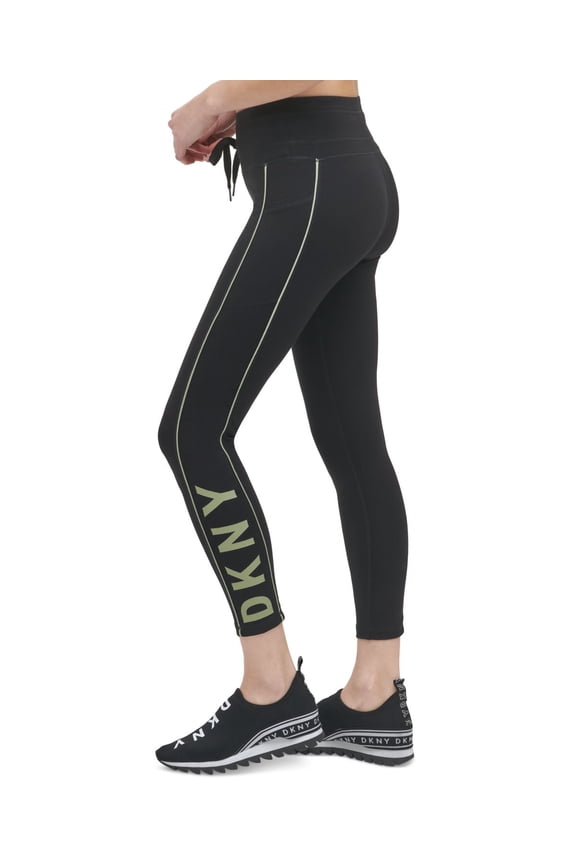Womens Logo Tape Drawstring 7/8 Leggings