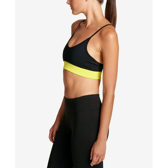 DKNY Womens Low Impact Mesh Back Sports Bra