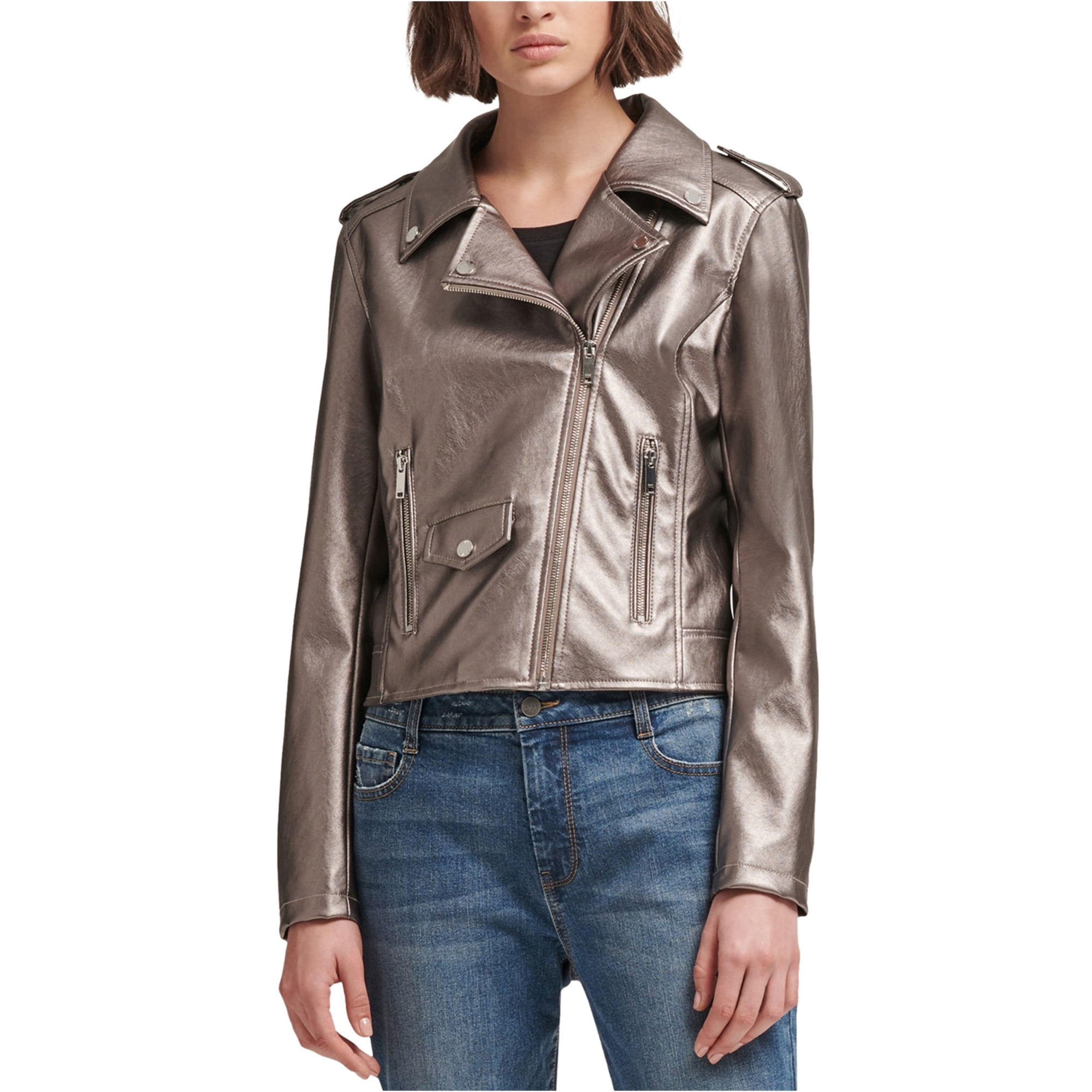 Dkny hotsell metallic jacket