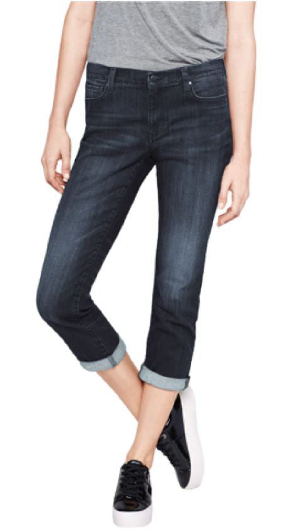 DKNY Womens Mid Rise Soho Skinny Crop Jeans (Dark Wash, 2) - image 1 of 3