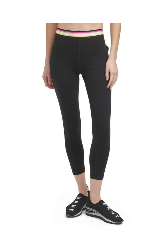 Womens Multi Stripe High Waist Leggings;X-Small