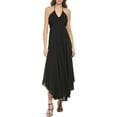 thumbnail image 1 of DKNY Womens Open Back Long Halter Dress, 1 of 2