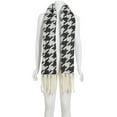 thumbnail image 1 of Dkny Oversized Houndstooth Scarf, Black, 1 of 2