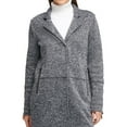 thumbnail image 1 of DKNY Womens Oversized Knit Jacket, Grey, Medium, 1 of 4