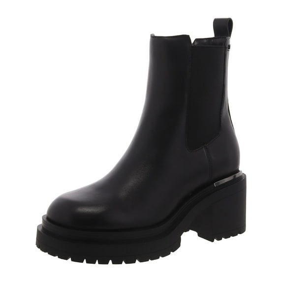 DKNY Womens Patria Leather Pull-On Chelsea Boots