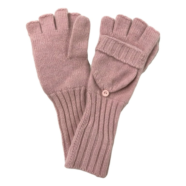 Womens Lambswool Fingerless Gloves