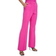 thumbnail image 1 of DKNY Womens Pintuck High Rise Bootcut Pants, 1 of 1