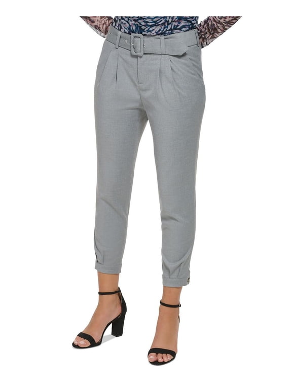 Womens Pleated Suit Separate Ankle Pants