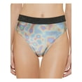 thumbnail image 1 of DKNY Women's Standard High Waisted Full Coverage Bikini Bottom, Black Multi Medium, 1 of 4