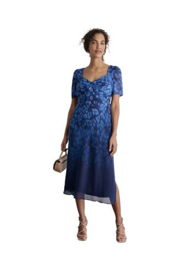 Womens Printed Sweetheart-Nec Blue 6