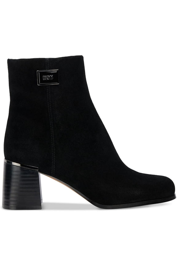 Womens Ranya Block Heel Square Toe Ankle Boots