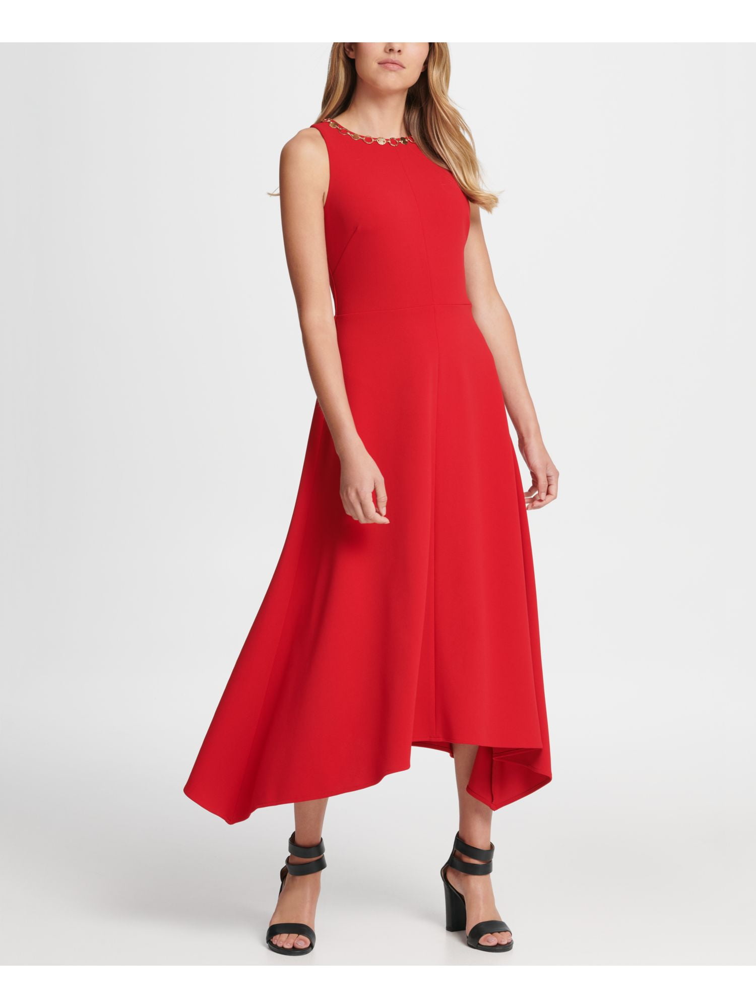 satin formal dresses La Divine 7454 Satin Formal Gown One Shoulder Attached Wrap-Around Scarf Wrap Skirt with Slit French Navy / 6