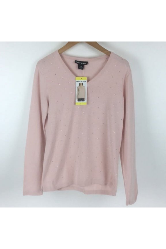 Womens Rhinestone Embellished Sweater