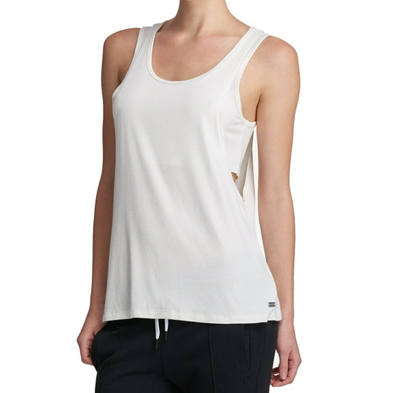 DKNY Womens Ribbed Active Wear Tank Top