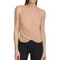 thumbnail image 1 of DKNY Womens Ribbed Tank Top, Beige, Small, 1 of 1
