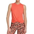 thumbnail image 1 of DKNY Womens Ribbed Tank Top, Orange, Small, 1 of 1