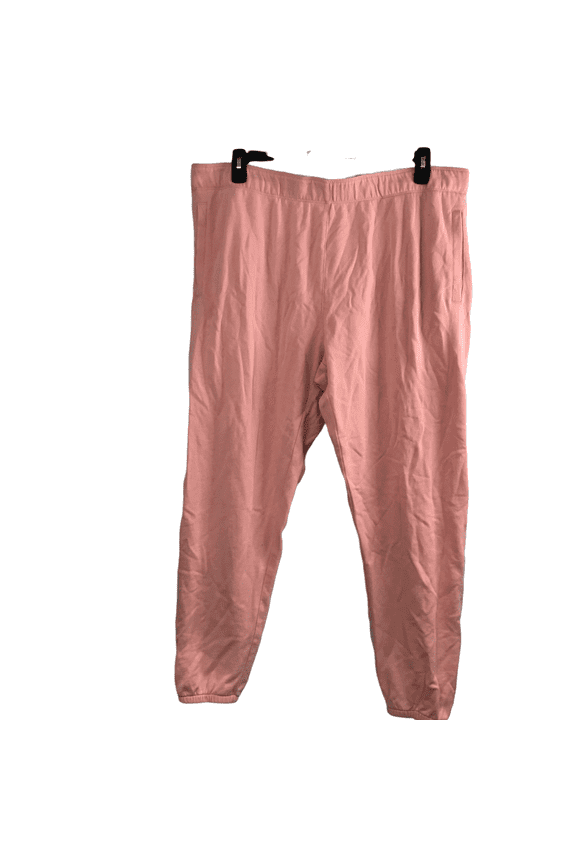 Womens Rosewater Pink Acid Wash Boyfriend Jogger Sweatpants Size XL $69