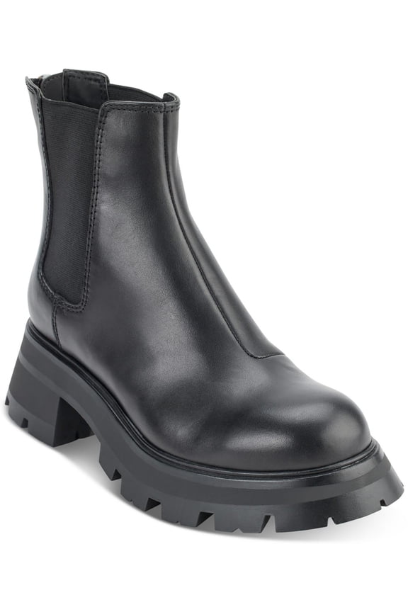 Womens Sasha Leather Round toe Chelsea Boots