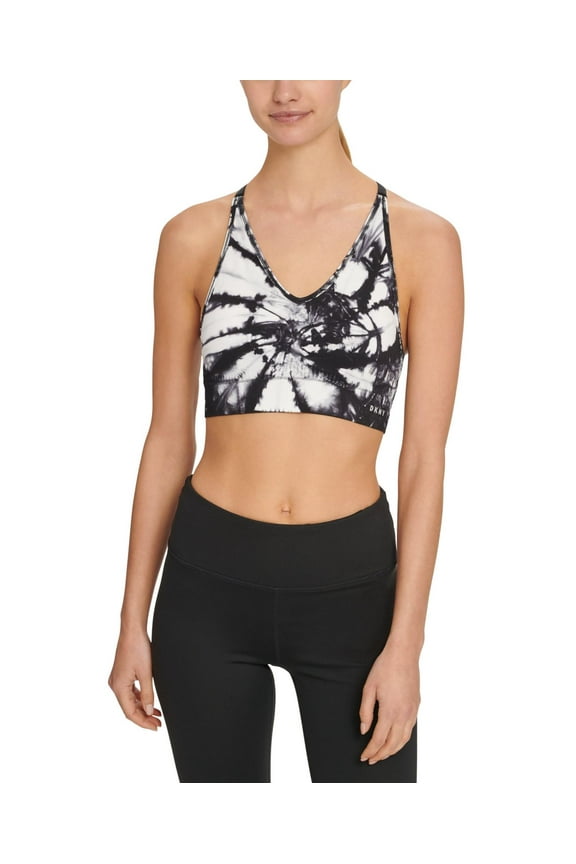 Womens Seamless Tie Dye Racerback Sports Bra