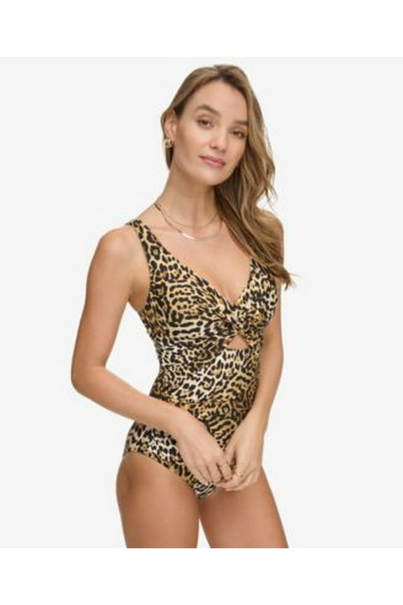 Womens Shirred Keyhole Detail Jaguar Black Multi M