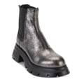 thumbnail image 1 of DKNY Womens Silver Goring Sasha Round Toe Block Heel Leather Chelsea 9 M, 1 of 4