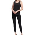 thumbnail image 1 of DKNY Womens Solid Tank Top, Black, X-Small, 1 of 2
