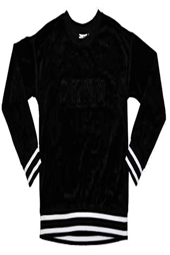 Womens Sport Boxy Fit Velour Long Sleeve Raised Logo Pullover Sweatshirt