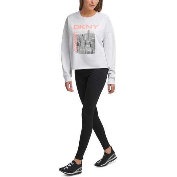 DKNY Womens Sport City Skyline Graphic Sweatshirt