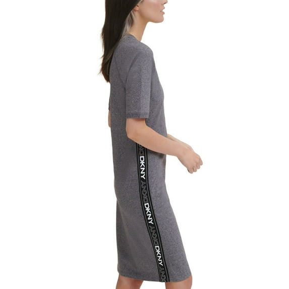DKNY Womens Sport Crewneck T-Shirt Dress