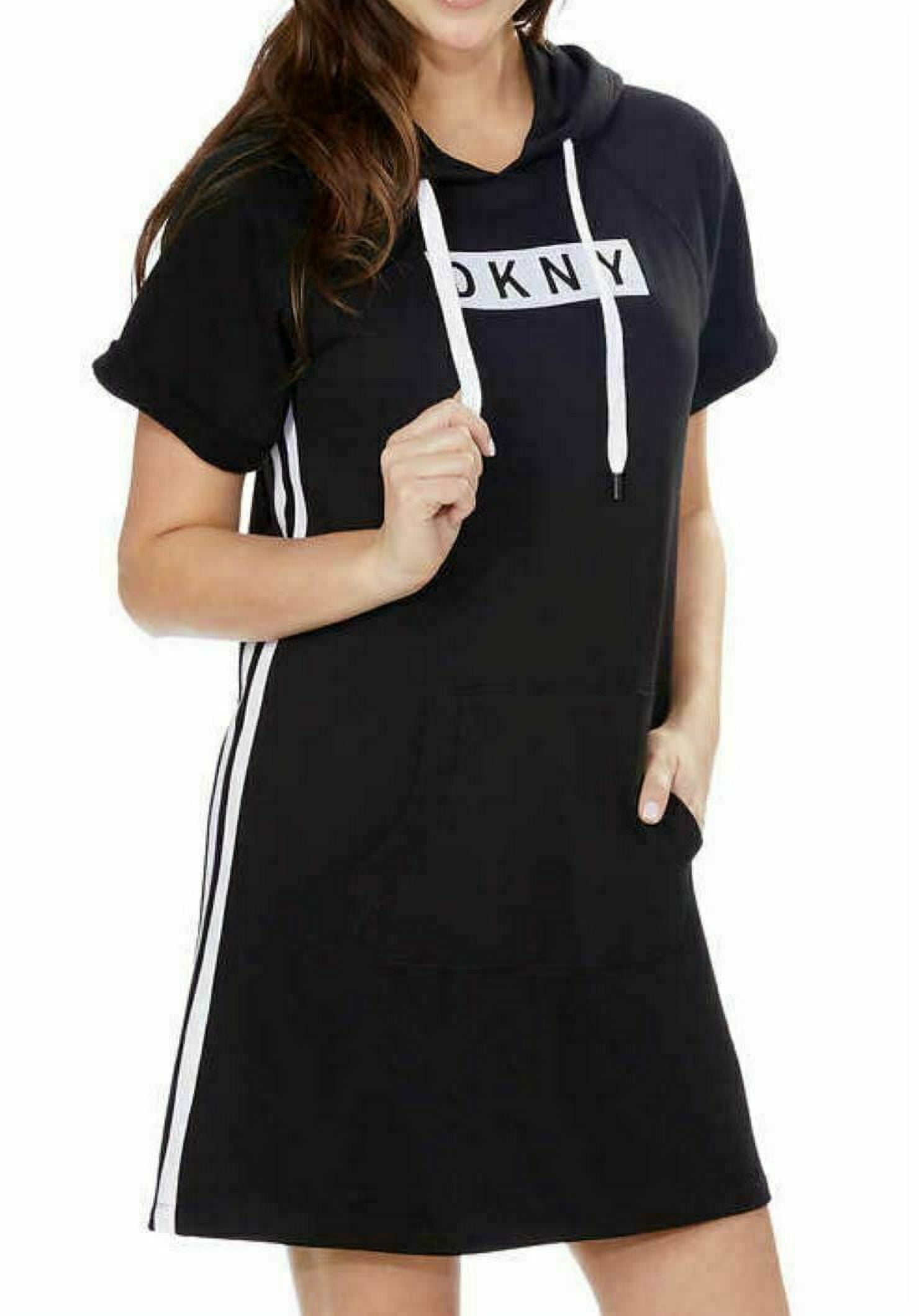 DKNY Womens Sport Logo Hoodie Dress;Small Walmart Business Supplies